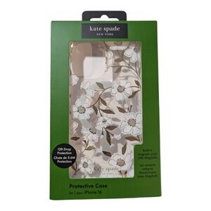 N7-O Kate Spade Protective Case w/ Magsafe for iPhone 16 -‎ Sunshine Floral